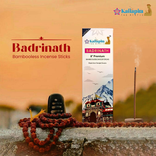 Badrinath 8” Premium Dhoop Batti, incense sticks (pack of 40 sticks)