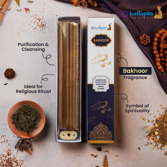 Kailpira Bakhoor Incense Sticks – 8” Premium Dhoop Batti, Incense Sticks (Pack of 20)