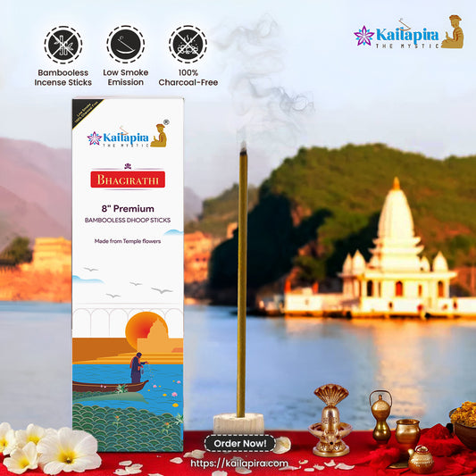 Bhagirathi 8″ Premium Dhoop Batti, Incense Sticks (Pack of 20 Sticks)