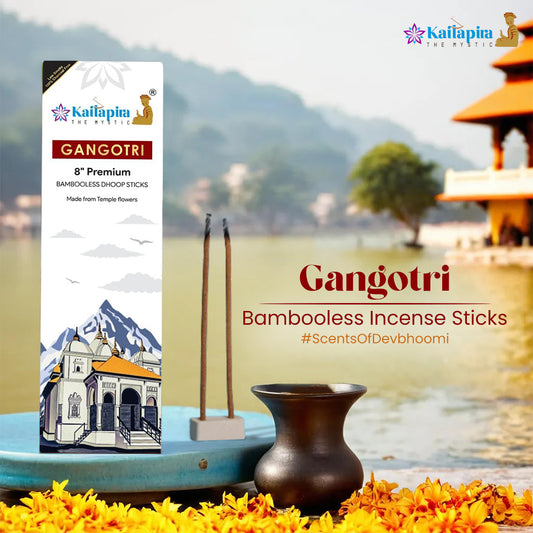 Gangotri 8″ Premium Dhoop Batti, Incense Sticks (Pack of 40 Sticks)