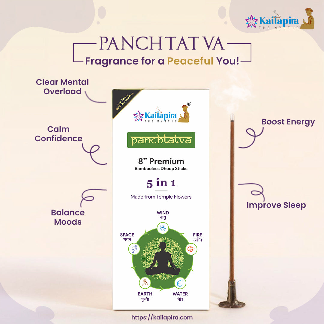 Panchtatva 5 in 1 Element Series | Bamboo-Less Incense Sticks